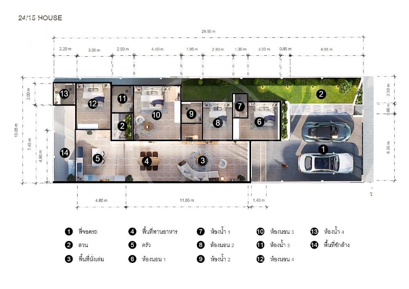 Thumbnail of Modern house in town in Phuket Town